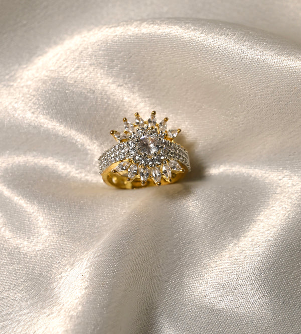 Diamond Flower Ring