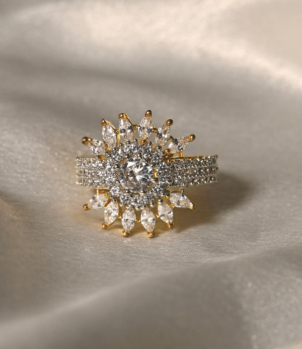 Diamond Flower Ring