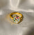 Enamel Flower Design Adjustable Ring