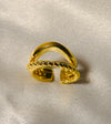 Anti-Tarnish Gold Plated Adjustable Ring