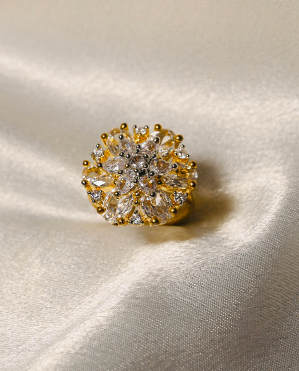 Stunning Diamond Flower Ring