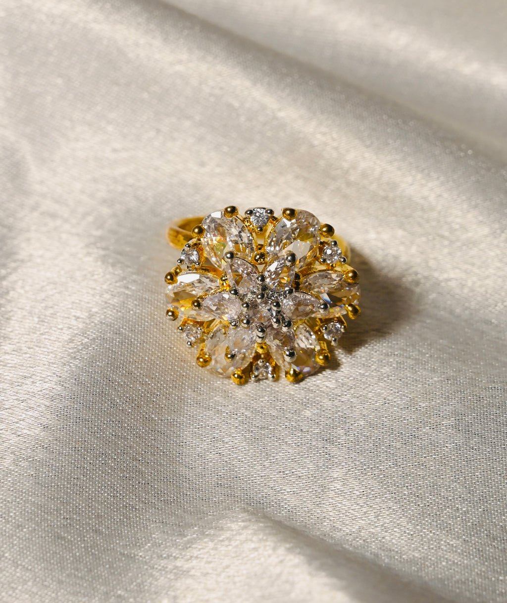 Stunning Diamond Flower Ring