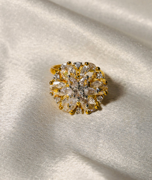 Stunning Diamond Flower Ring
