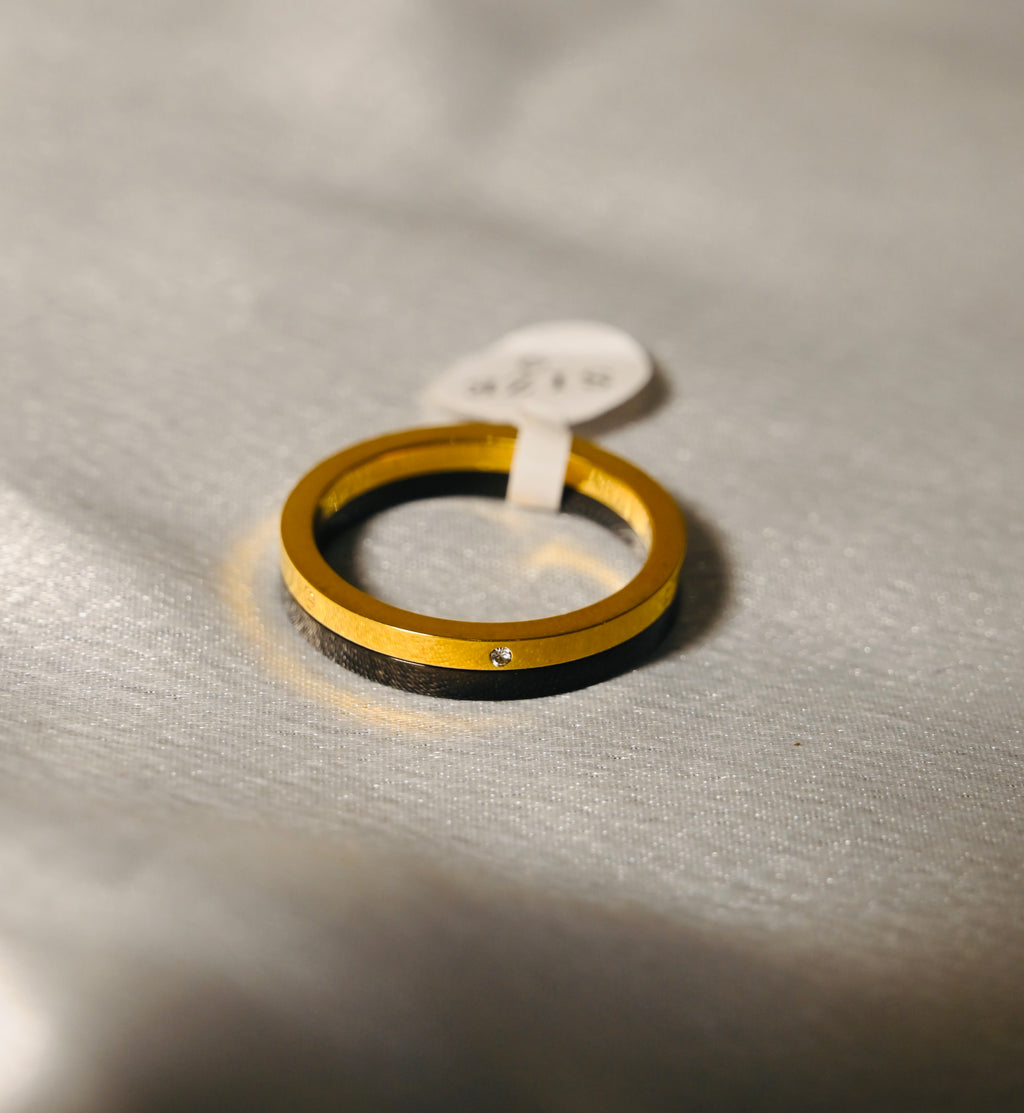 Black And Gold Cartier Ring