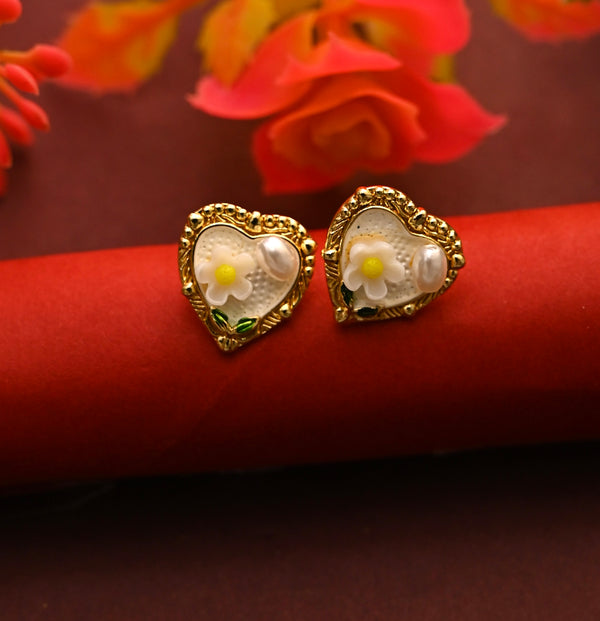 Tiny Heart Korean Earrings