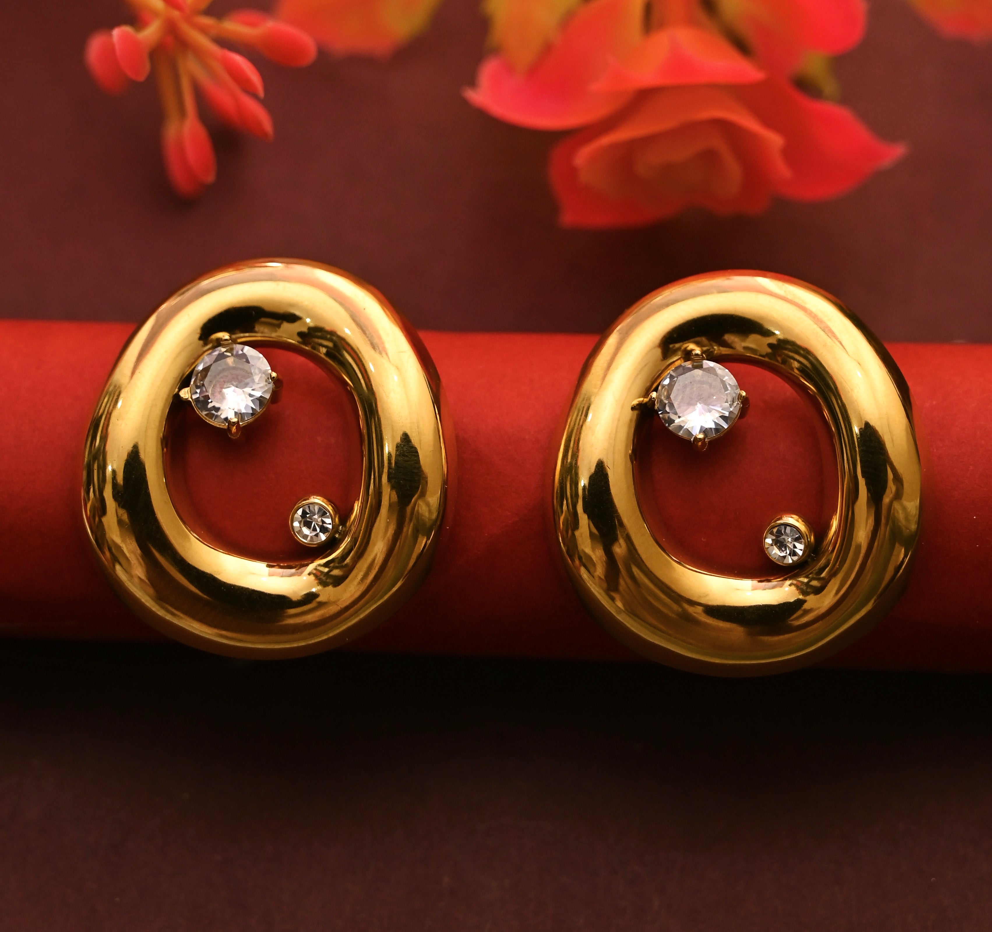 Stainless Steel Round Shape Earrings