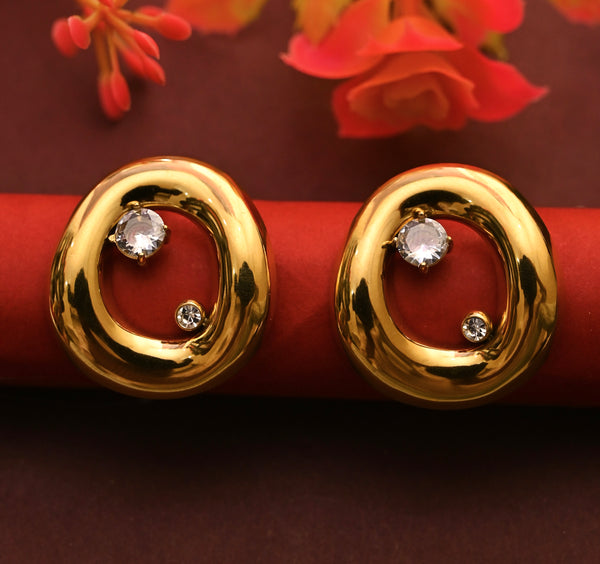 Stainless Steel Round Shape Earrings