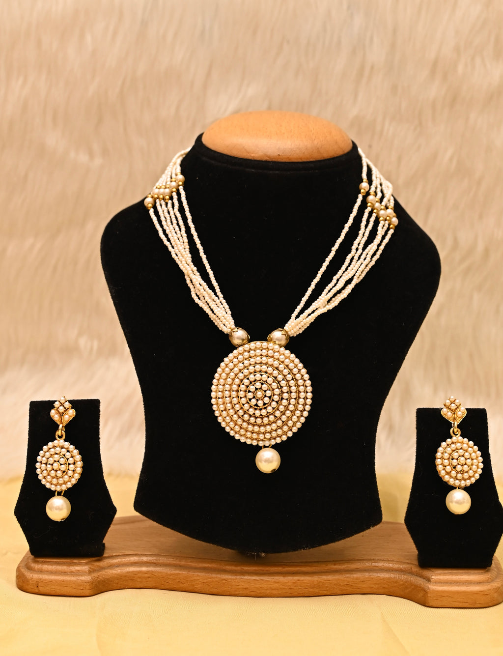 Pearl Long Necklace Set