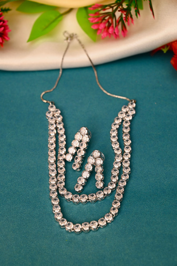 Double Layer Diamond Necklace