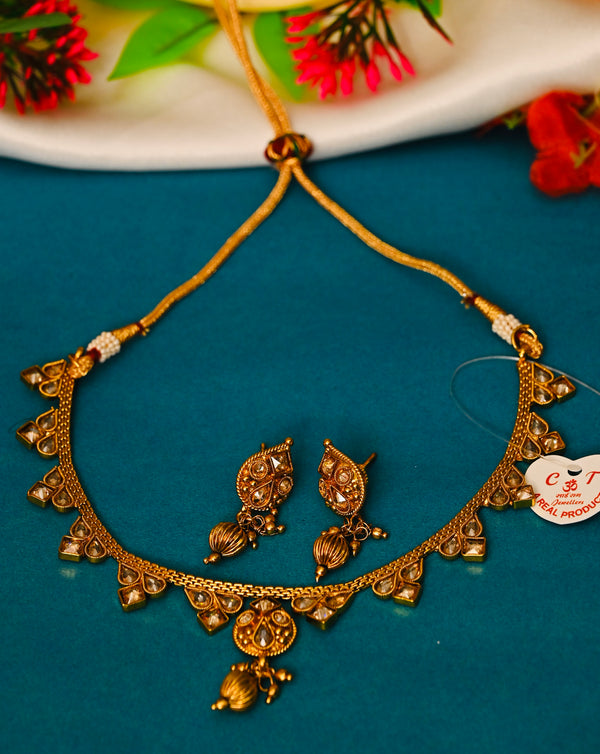 Gold Plated Traditional Necklace Set