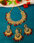 Elegant Kundan Polki Necklace Set With Mangteeka
