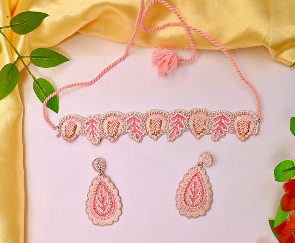 Handmade Leaf Design Choker Design