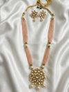 Kundan Beaded Long Necklace Set