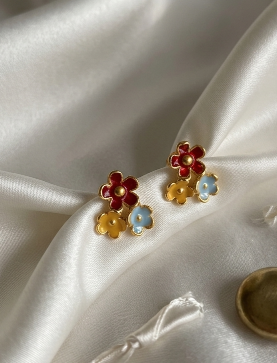Multicolor Floral Beautiful Earrings