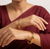 Buy Meraki Gold Thin Bangles