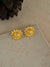 Floral Gold Stud Earrings