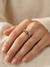 Multicoloured Rose Gold Diamond Ring