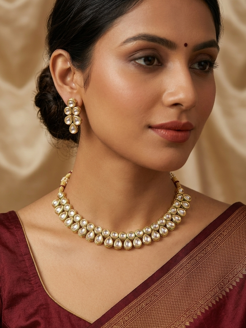 Kundan Polki Choker Set