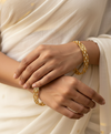 Gold Plated AD Stone Daily Wear Fancy Bangles