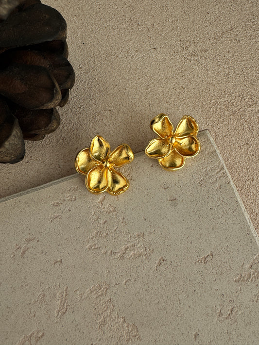 Elegant Floral Korean Earrings