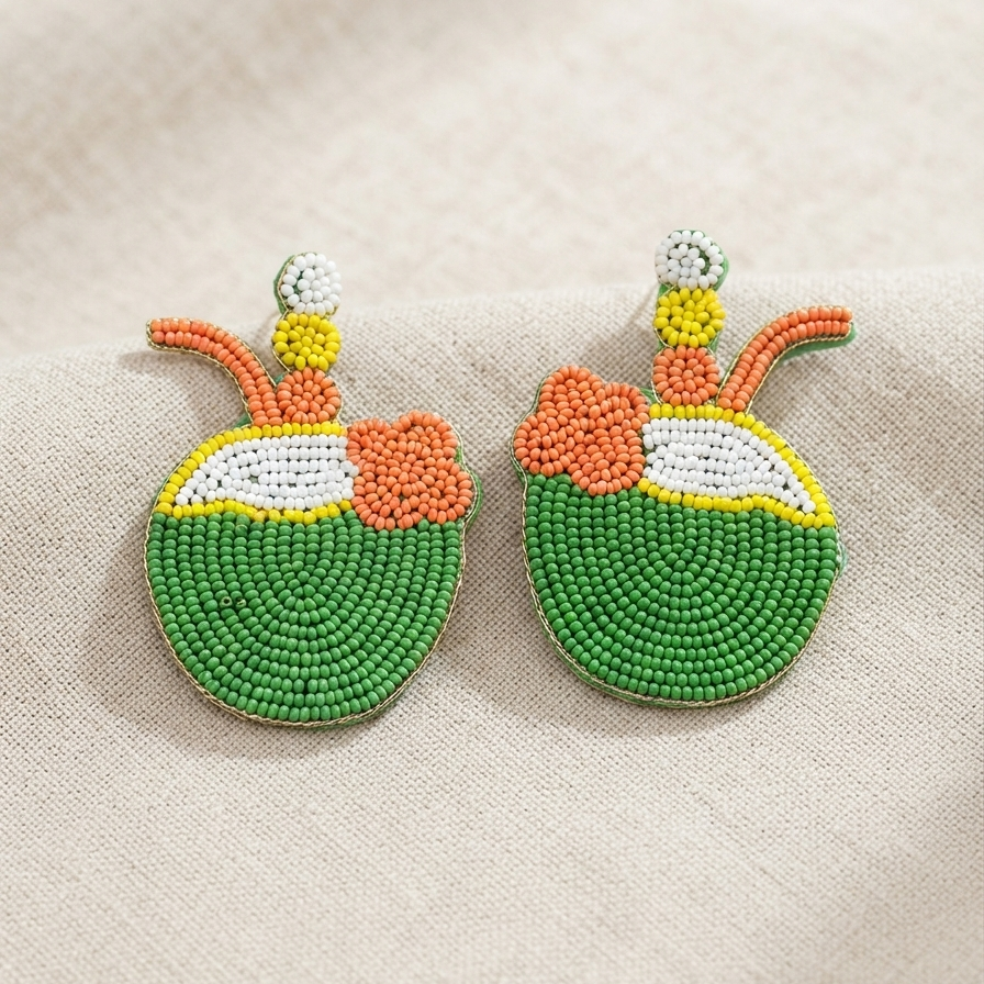 Coconut Pie Beads Earrings