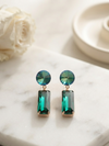 Clear Glass Long Stone Earrings