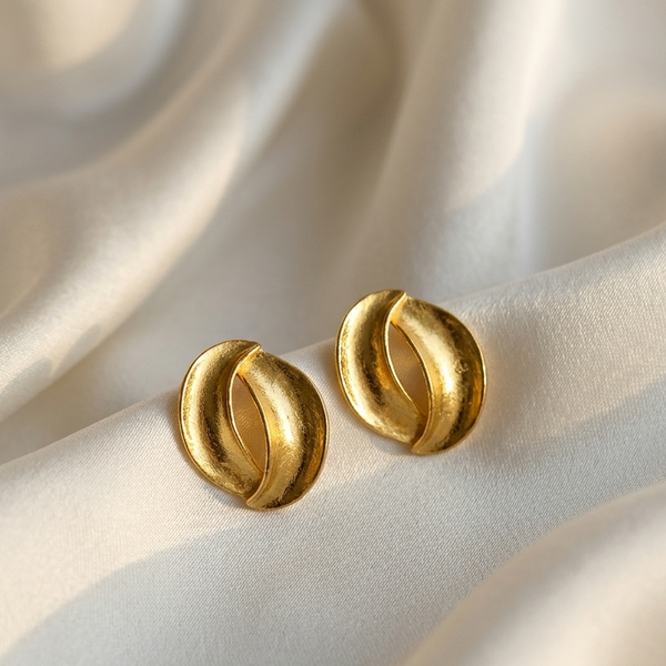 Stylish Gold Korean Earrings