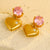 Anti-Tarnish Golden Heart Earrings