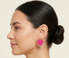 Sparkling Heart Design Beads Earrings