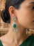 Green Stone Stylish Kundan Earrings