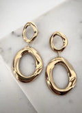 Vintage Gold Toned Dangler Drop Earrings