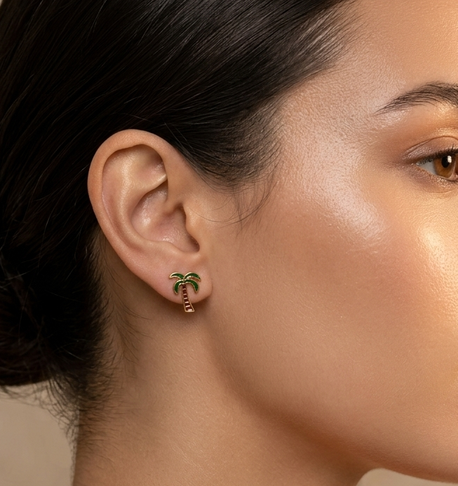 Pine Tree Stud Earrings