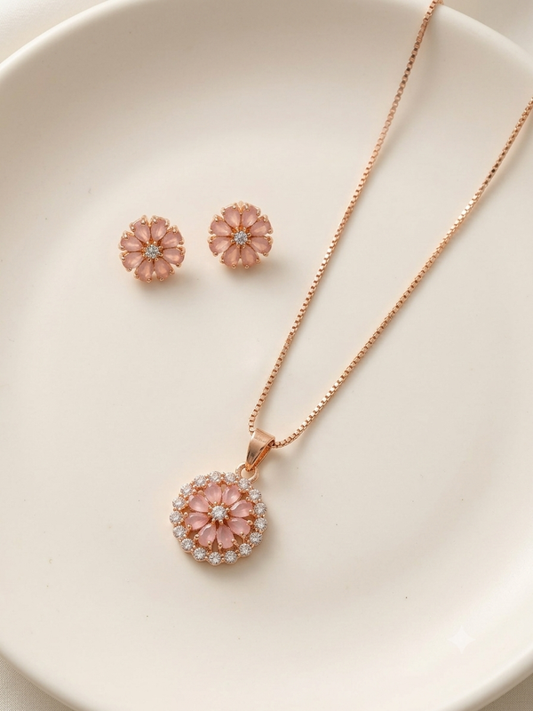 AD Flower Pendant Set