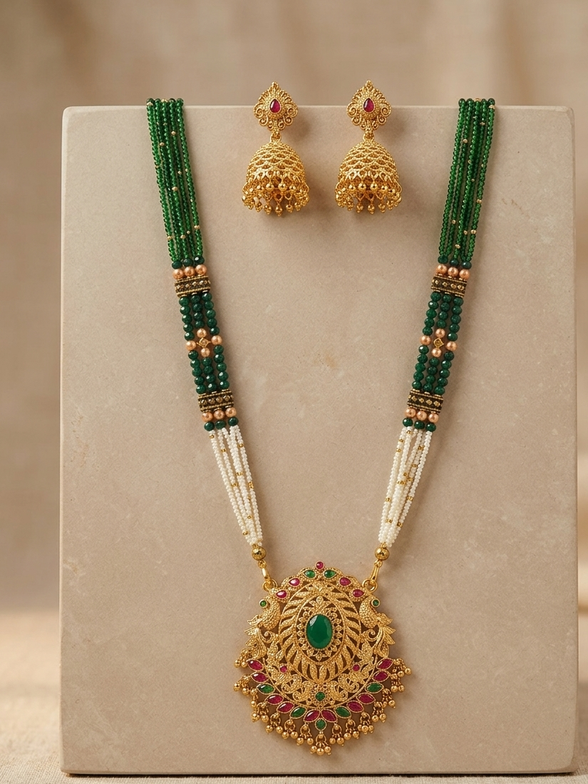 Traditional Gold Plated Necklace Set