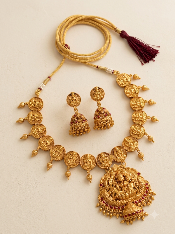 Beautiful Gold-Plated Spiritual Necklace Sets