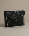 Black Beaded Sling Bag