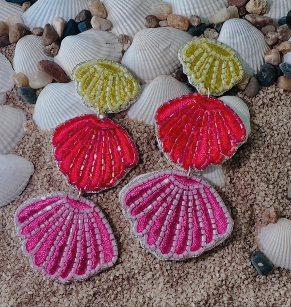 Multicolour Long Quirky Earrings