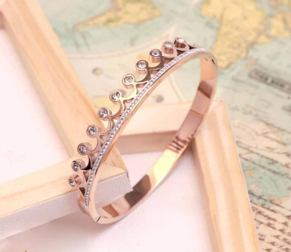 Crown Design Rose gold Bracelet
