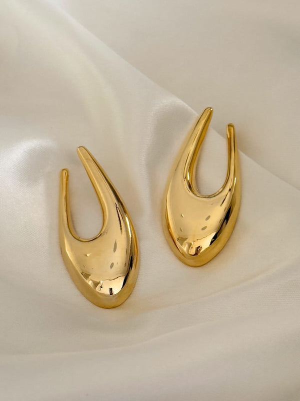 Meraki Gold Plated Earrings