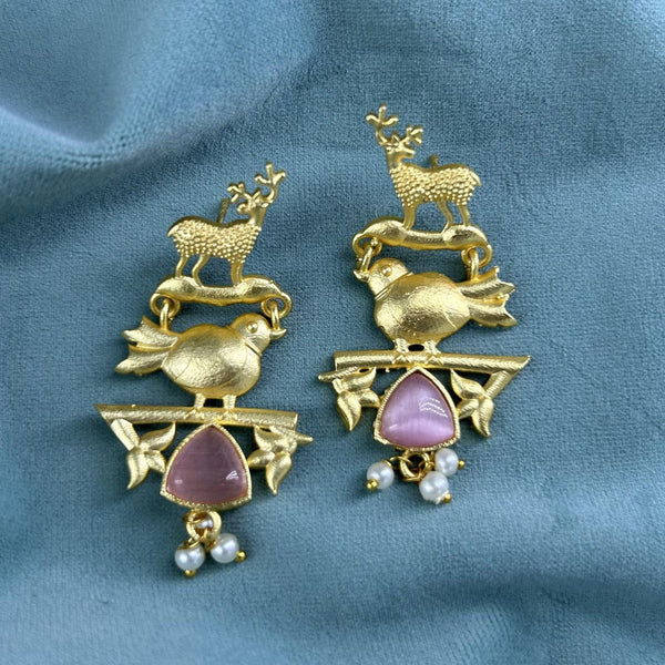 Dear& Bird Earrings with Pearl