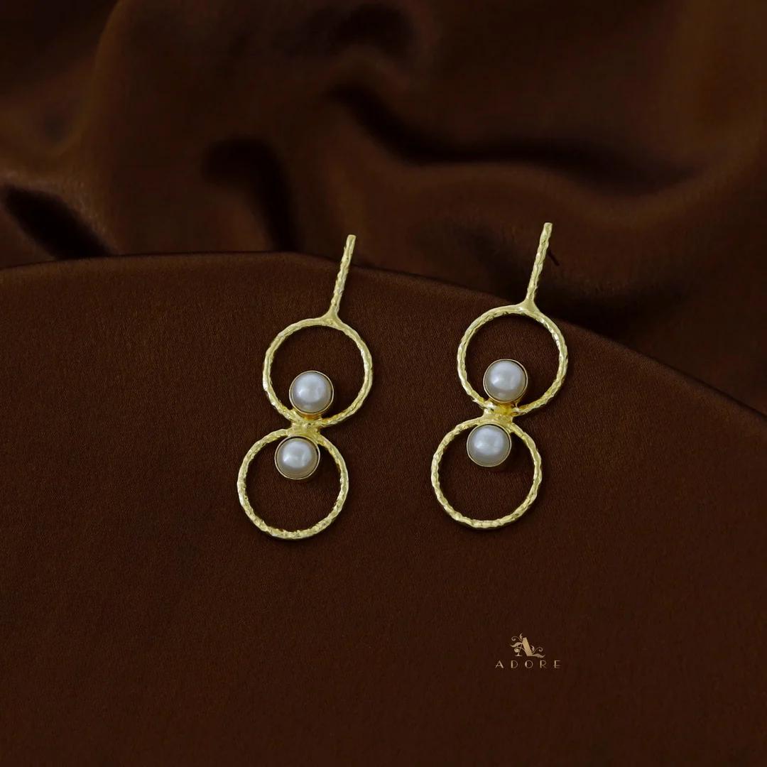 Gold and Pearl Earrings