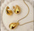 Anti-Tarnish Tear Drop Pendant Set
