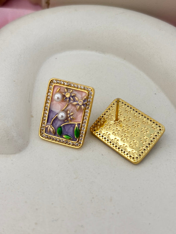 Vintage Style Natural Pearl Earrings