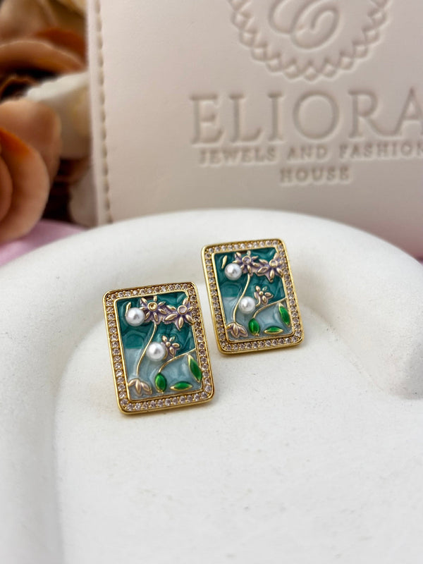 Vintage Style Natural Pearl Earrings