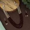 Multilayered Pearl mala with beads