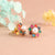 Gold Plated Multi Color Stone Studs