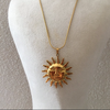 Anti-Tarnish Sun Design Pendant Chain