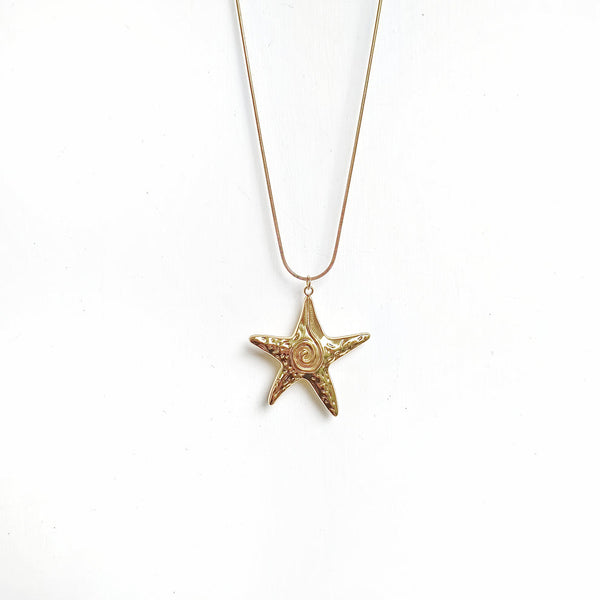 Anti-Tarnish Star Fish Pendant Chain