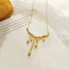 Gold Drip Pendant Chain