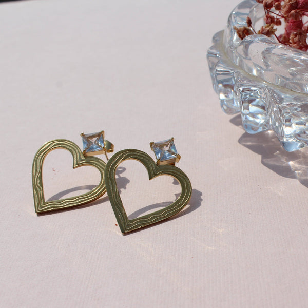 Heart Shape Korean Earrings
